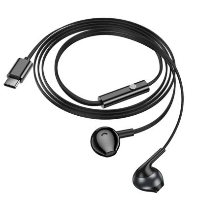 Hands Free Hoco M115 Sagacious USB-C Universal Earphones Hi-Fi Stereo με Μικρόφωνο Μαύρα 1.2m