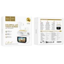 Wireless Hands Free Hoco EW88 Rampino ANC v5.4 280mAh 4 Ώρες Ομιλίας και Οθόνη Αφής Πολλαπλών Λειτουργιών Λευκά