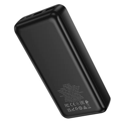 Power Bank Borofone BJ78A 20000mAh 5V/2A με 4 Θύρες 1xUSB-C, 2xUSB-A, 1xMicroUSB και LED Ένδειξη Μπαταρίας Μαύρο