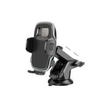 Βάση Στήριξης Αυτοκινήτου Hoco H15 Fair Console με Δυνατότητα Επέκτασης Βραχίονα Περιστρεφόμενη 360°  Μαύρη για Συσκευές 4.5"-7"