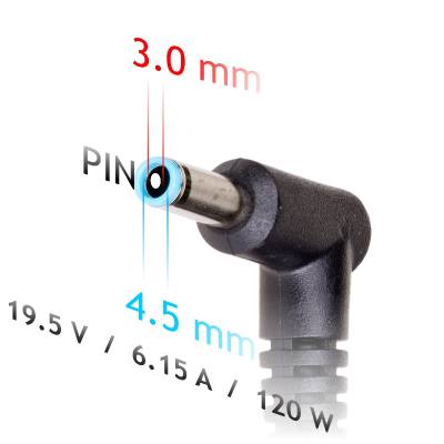 Τροφοδοτικό Notebook Akyga AK-ND-45 19.5V / 6.15A 120W 4.5x3.0mm + pin HP 1.2m