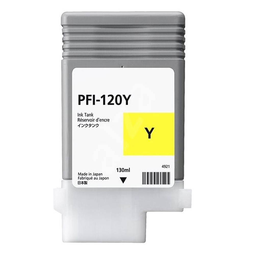 Μελάνι CANON Συμβατό PFI-120Y 130ml Σελίδες:6000 Yellow για Σειρά IPF Μοντέλα TM-200, TM-205, TM-300, TM-305