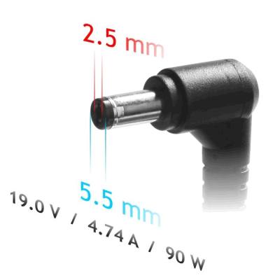 Τροφοδοτικό Laptop Akyga AK-ND-10 19V / 4.74A 90W με Έξοδο 5.5 x 2.5mm Συμβατό με Asus / Toshiba / Lenovo / HP / Compaq