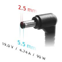Τροφοδοτικό Laptop Akyga AK-ND-10 19V / 4.74A 90W με Έξοδο 5.5 x 2.5mm Συμβατό με Asus / Toshiba / Lenovo / HP / Compaq