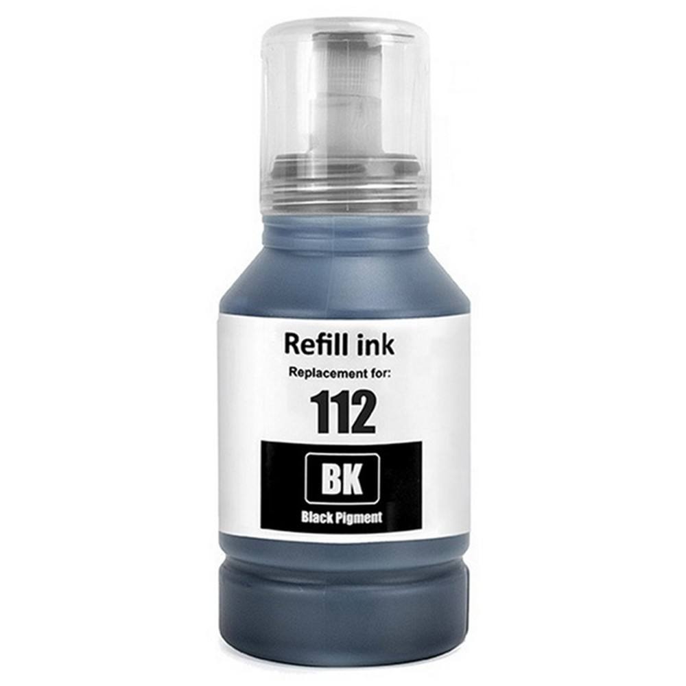 Μελάνι EPSON Συμβατό E112 C13T06C14A 127ml Σελίδες:7500 Black C13T06C14A για L11160, L15150, L15160, L15180, L6460, L6490, L6550