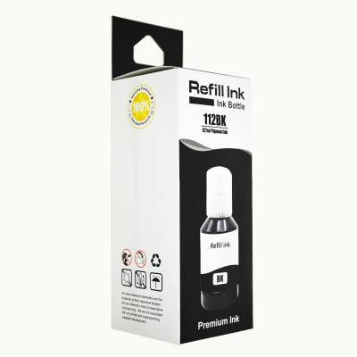 Μελάνι EPSON Συμβατό E112 C13T06C14A 127ml Σελίδες:7500 Black C13T06C14A για L11160, L15150, L15160, L15180, L6460, L6490, L6550