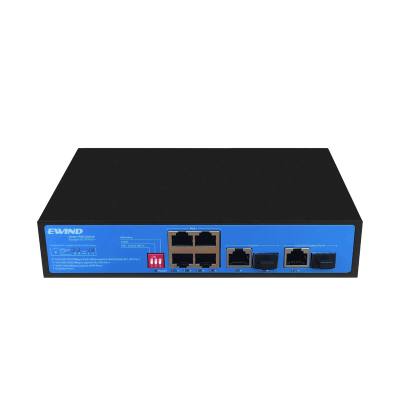 Ethernet Switch Ewind EW-S1907CG-AP 4x10/100/1000Mbps  + 1x1000Mbps  RJ45 Port+1x1000Mbps  SFP Port+ 1xCombo Port Gigabit PoE Sw