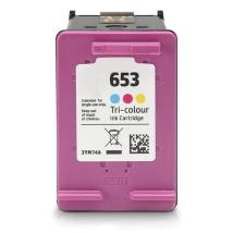 Μελάνι HP  Συμβατό 653XL 3YM74AE Σελίδες:450 Colour για Deskjet Plus Ink Andvantage-6000, 6075, 6400, 6475