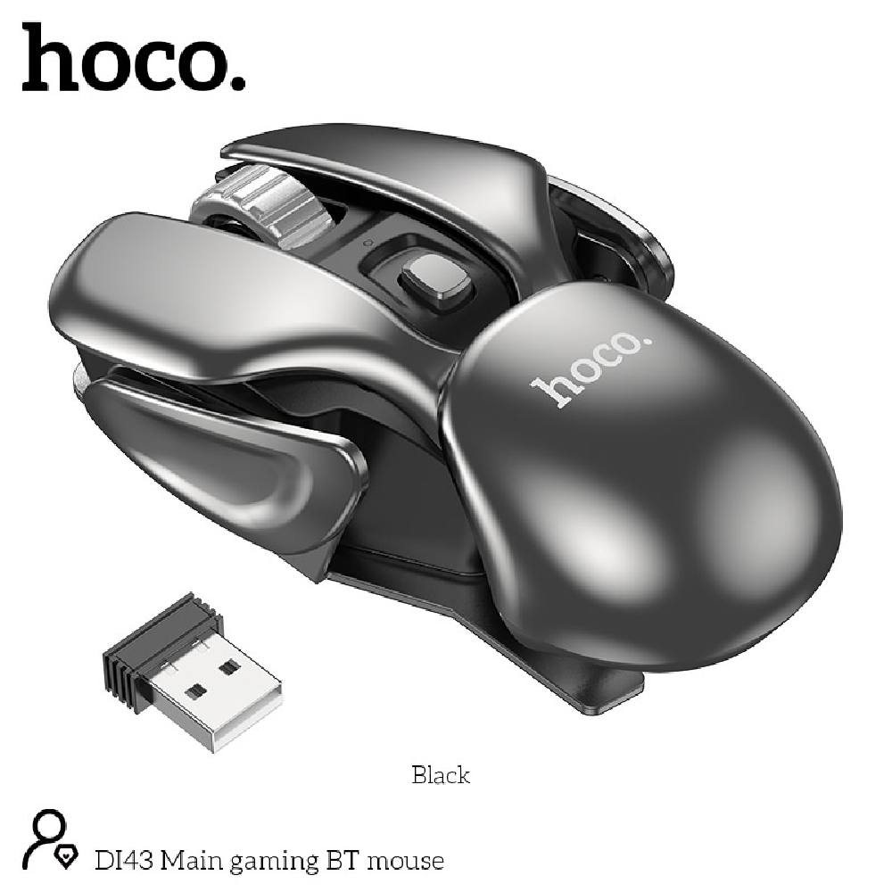 Ασύρματο Ποντίκι Gaming Hoco DI43 Main 800-1200-1600dpi 2.4GHz 4 Πλήκτρων Μαύρο