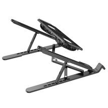 Laptop Cooler Hoco DH17 Μαύρο με Φωτισμό και 2 Ανεμιστηράκια για Φορητούς Υπολογιστές έως 17.3"