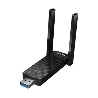 Αντάπτορας Wifi Hoco HI34 WiFi 6 USAB-A 2.0 600Mbps Plug and Play με 2 Κεραίες