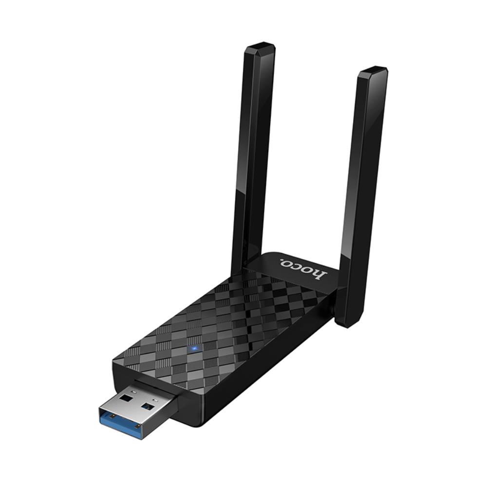 Αντάπτορας Wifi Hoco HI34 WiFi 6 USAB-A 2.0 600Mbps Plug and Play με 2 Κεραίες