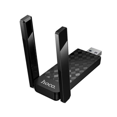 Αντάπτορας Wifi Hoco HI34 WiFi 6 USAB-A 2.0 600Mbps Plug and Play με 2 Κεραίες