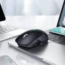 Ασύρματο Επαναφορτιζόμενο Ποντίκι Hoco GM40 Dixon RGB Wireless 2.4GHz Bluetooth 5.0 με 7  Πλήκτρα 1600 DPI Μαύρο