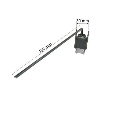 Γάντζος Μονός 30cm Μεταλλικός Flip Back για Διάτρητο Πάνελ