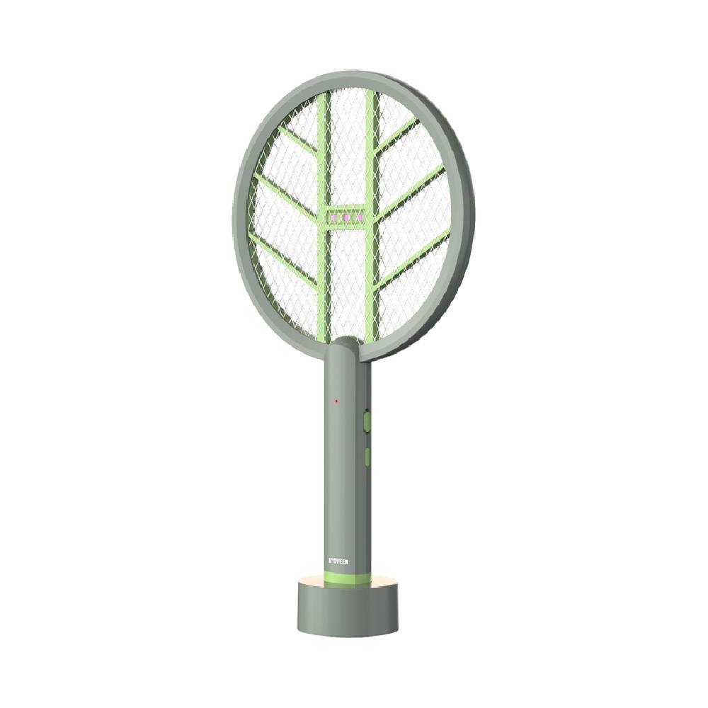 Ηλεκτρική Επαναφορτιζόμενη Εντομοπαγίδα N'oveen IKN145 4W UV Light 30m² 2 σε 1 με Μπαταρία 1200mAh Γκρι-Πράσινη