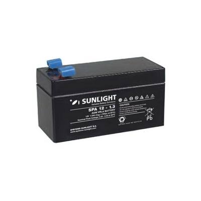 Μπαταρία Sunlight VRLA AGM SPA (6V 1.3Ah) 0.29 kg 23mm x 48mm x 97mm
