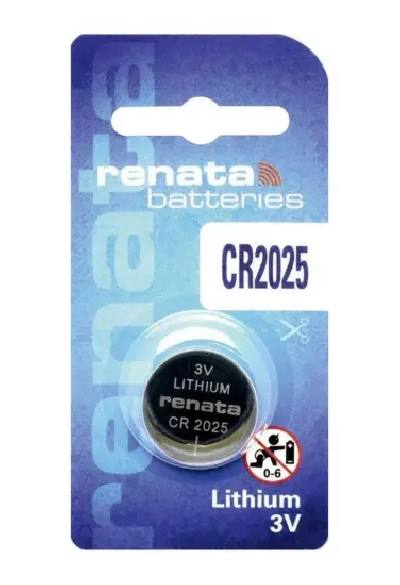 Buttoncell Lithium Electronics Renata CR2025 Τεμ. 1