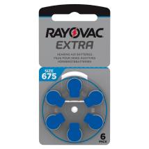 Μπαταρίες Ακουστικών Βαρηκοΐας Rayovac 675 Extra Advanced 1.45V Τεμ. 6