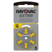 Μπαταρίες Ακουστικών Βαρηκοΐας Rayovac 10 Extra Advanced 1.45V Τεμ. 6