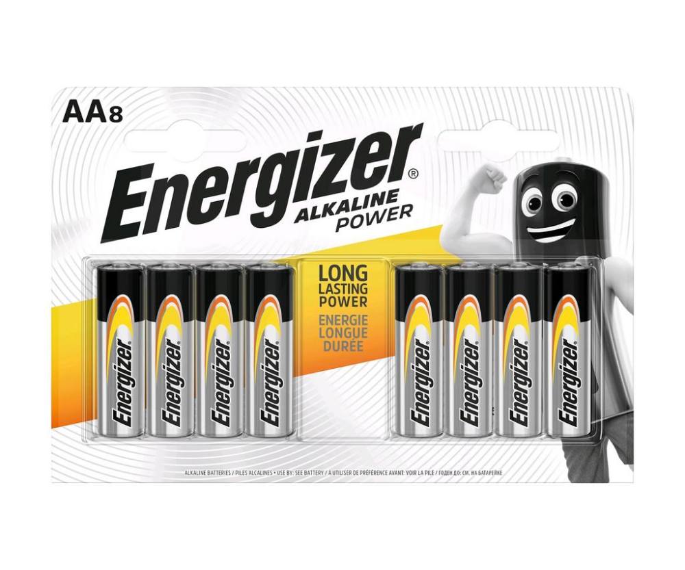 Μπαταρία Αλκαλική Energizer Alkaline Power LR6 size AA 1.5V Τεμ. 8