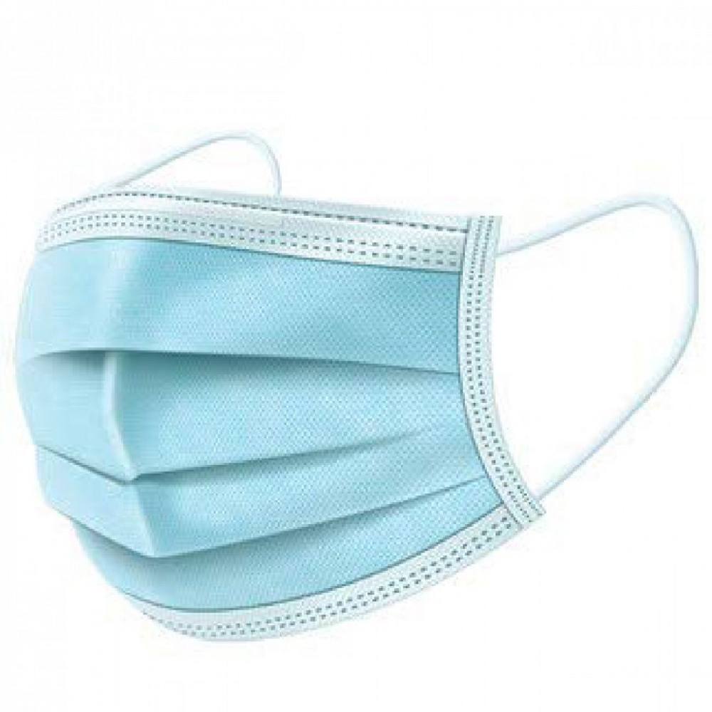 Μάσκα Προσώπου 2R Τριών Επιπέδων Μίας Χρήσης Λευκή 50 Τεμάχια