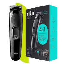 Σετ Επαναφορτιζόμενη Κουρευτικής Μηχανής Braun SK3300 + Gillette F5 ProGlide