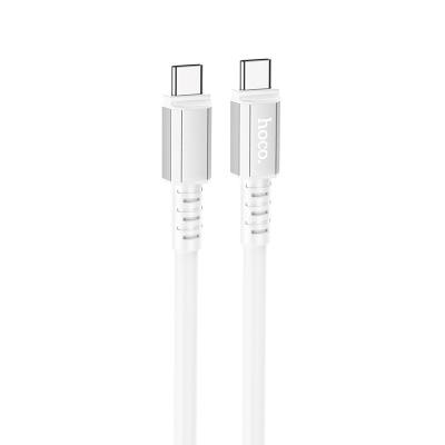 Καλώδιο Σύνδεσης Hoco X85 Strength USB-C σε USB-C 60W 20V/3A Υψηλής Αντοχής Λευκό 1m