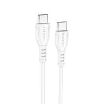 Καλώδιο Borofone BX51 Triumph USB-C σε USB-C 60W Λευκό 1m