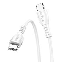 Καλώδιο Borofone BX51 Triumph USB-C σε USB-C 60W Λευκό 1m