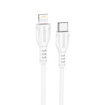 Καλώδιο σύνδεσης Borofone BX51 Triumph USB-C σε Lightning 12W 2.4A Λευκό 1m