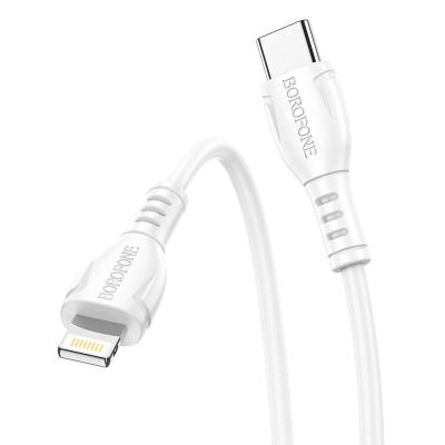 Καλώδιο σύνδεσης Borofone BX51 Triumph USB-C σε Lightning 12W 2.4A Λευκό 1m