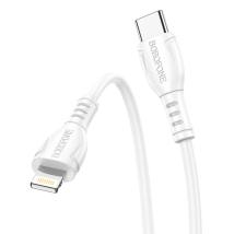 Καλώδιο σύνδεσης Borofone BX51 Triumph USB-C σε Lightning 12W 2.4A Λευκό 1m