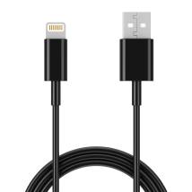 Καλώδιο Σύνδεσης και Φόρτισης Ancus Flow E44 USB σε Lightning 2.0A Data Transfer 480Mbp Μαύρο 1m