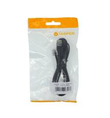 Καλώδιο Σύνδεσης Τηλεφώνου RJ11 Jasper 2μ. Μαύρο