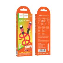 Καλώδιο Hoco X85 Strength USB-C σε USB-C 60W 20V/3A Υψηλής Αντοχής Κόκκινο 1.2m