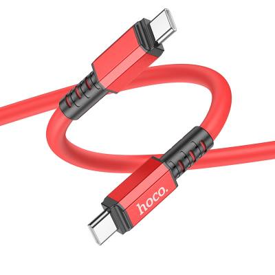 Καλώδιο Hoco X85 Strength USB-C σε USB-C 60W 20V/3A Υψηλής Αντοχής Κόκκινο 1.2m