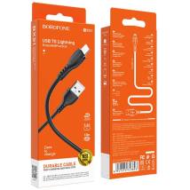 Καλώδιο Borofone BX51 Triumph USB σε Lightning 2.4A Μαύρο 1m