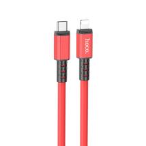 Καλώδιο Σύνδεσης Hoco X85 Strength USB-C σε Lightning PD20W Υψηλής Αντοχής Braided Κόκκινο 1m