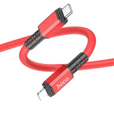 Καλώδιο Σύνδεσης Hoco X85 Strength USB-C σε Lightning PD20W Υψηλής Αντοχής Braided Κόκκινο 1m