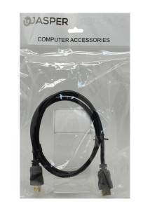 Καλώδιο σύνδεσης Jasper HDMI 1.4 A Αρσενικό σε A Αρσενικό Gold Plated CCS 3m Μαύρο