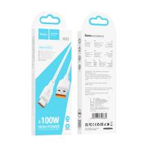 Καλώδιο Hoco X93 Force USB-A σε USB-C High Power 100W 6A Λευκό 1m