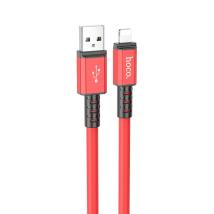 Καλώδιο Σύνδεσης Hoco X85 Strength USB σε Lightning 2.4A Υψηλής Αντοχής Κόκκινο 1m