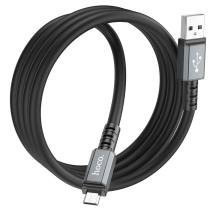 Καλώδιο Σύνδεσης Hoco X85 Strength USB σε Micro-USB 2.4A Υψηλής Αντοχής Μαύρο 1m