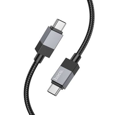 Καλώδιο Hoco X110 Honorific USB-C σε USB-C 60W Braided Μαύρο 1m