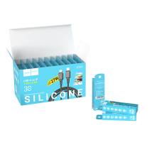 Καλώδιο Σύνδεσης Hoco X101 Silicon Assistant USB-C σε Lightning Fast Charging 27W Μαύρο 1m Σετ 30 τμχ