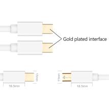 Καλώδιο Ancus HiConnect Mini Displayport σε Mini Displayport Λευκό 1.8μ