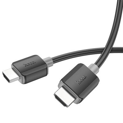 Καλώδιο Hoco US08 HDMI 2.0 σε HDMI 4K 60Hz HD 18Gbps Μαύρο 1m