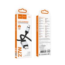 Καλώδιο Hoco X110 Honorific USB-C σε Lightning 27W Braided Μαύρο 1m