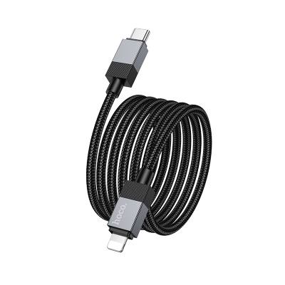Καλώδιο Hoco X110 Honorific USB-C σε Lightning 27W Braided Μαύρο 1m